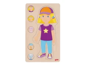 GOKI Viacvrstvové puzzle Ľudské telo Dievča