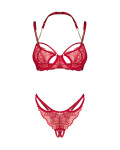 Dámsky zvodný set Matildea red - Obsessive S/M