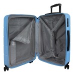 Stredný škrupinový kufor Skyline Goomera 4w M Blue