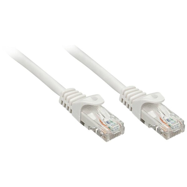 LINDY 48167 RJ45 sieťové káble, prepojovacie káble CAT 6 U/UTP 10.00 m sivá 1 ks; 48167