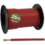 Quadrios 23CW024 jeden drôt, 0.5 mm², červená, 25 m; 23CW024