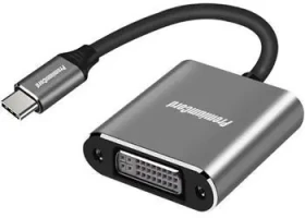 PremiumCord prevodník USB-C na DVI / Prevodník / Rozlíšenie 1920 x 1200 / 60 Hz (8592220018849)