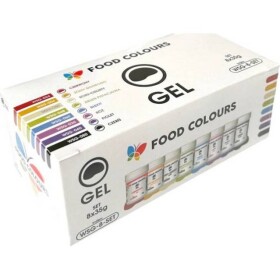 Sada gelových farieb (8 ks) - Food Colours - Food Colours