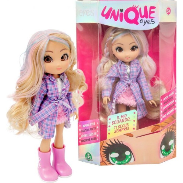 Epee Bábika Unique Eyes farebné pramienky