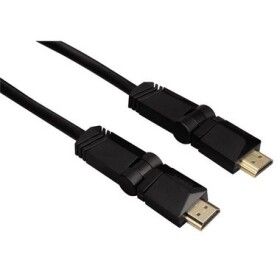 HAMA HDMI kábel 3 m čierna / vidlica-vidlica / pozlátený (122111-H)