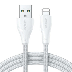 Joyroom S-UL012A11 Surpass Nabíjací kábel USB-A (M) - Lightning (M) 2.4A 0.25m biela (S-UL012A11 0.25m Whi)