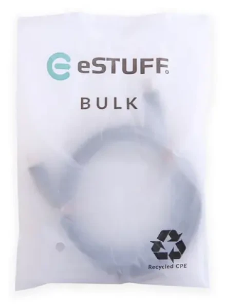 ESTUFF INFINITE (GRS) čierna / Dátový kábel / USB-C / 2 m / PD 60 W (ES604280-BULK)