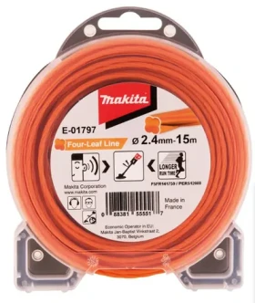 Makita E-01797 struna nylonová 2.4mm 15m oranžová (E-01797)