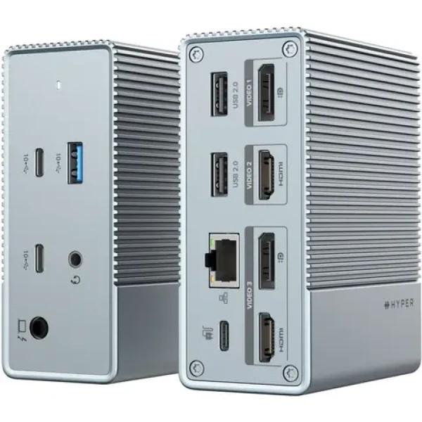 Hyper HDG212B-GL HyperDrive GEN2 USB-C dokovacia stanica pre ntb / HDMI / DP / thunderbolt4 / RJ45 (HDG212B-GL)