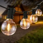 Forever SUNARI FLS-180 číra / Solárna LED girlanda / 8,5 m / 11 žiaroviek E12 G40 / 2700 K / USB-C (RTV222476)