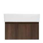 Kúpeľňová skrinka s umývadlom SAT Evolution 58x30x44,8 cm orech mat SATEVO60NAU2 SATEVO60NAU2