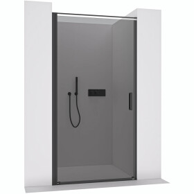 CERANO - Sprchové otočné dvere Porte L/P - 8 mm - čierna matná, grafitové sklo - 100x195 CER-8050BD7247