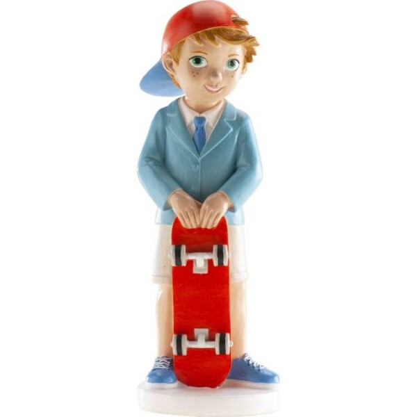 Figúrka na tortu – skateboardista, 16 cm - Dekora