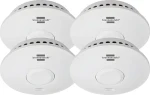 Brennenstuhl RM L 3101 SET 4ks / Detektor dymu / bezdrôtové prepojenie / 85 dB siréna / batéria 3V CR17450 (1290210004)