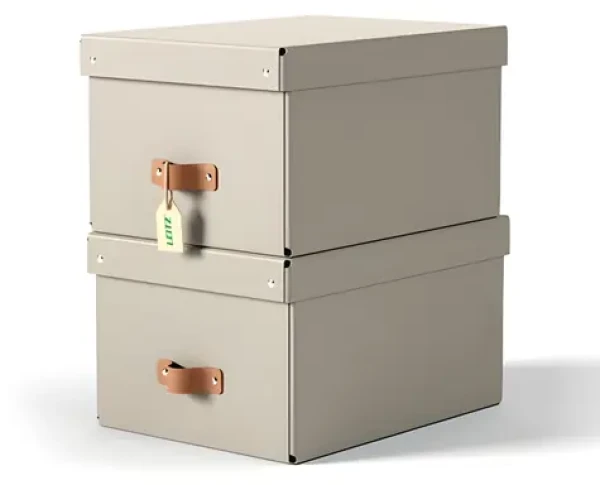 Leitz Úložný box Puro M béžová / Kartón / 17 l / 270 × 200 × 370 mm / 2 ks (61490012)