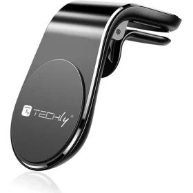 Techly I- SMART-UNIALTY čierna / Magnetický držiak do auta / Hliník / 3,5-6,5 palca / Otočný (I-SMART-UNIALTY)