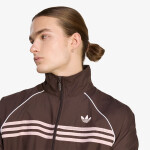 Mikina adidas Chest Stripes Track Top Aurora Coffee S