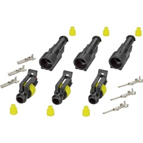 TE Connectivity sada konektorov Superseal AMP-Superseal 1.5mm Series Počet pólov 1 Raster (rozteč): 6 mm 30S002 1 sada; 30S002