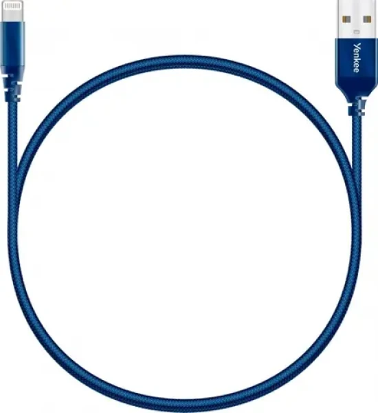 Lightning kábel MFi certifikovaný / Nabíjací a dátový kábel / Pre iPhone, iPad, iPod / Opletený / 1 m (YCU 611BE MFI)