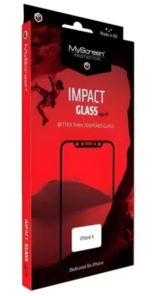 MyScreen ImpactGLASS Edge3D čierna / Hybridné sklo / Apple iPhone X/XS/11 Pro / Anti-shock (M3413IMPG 3D BLACK)