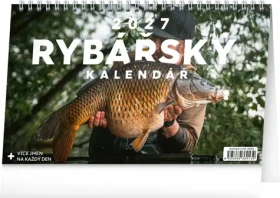 NOTIQUE Rybársky kalendár 2027 / Stolný kalendár / 23,1 × 14,5 cm