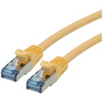Roline 21.15.2972 RJ45 sieťové káble, prepojovacie káble CAT 6A S/FTP 0.30 m žltá dvojžilový tienený, bez halogénov, samozhášavý 1 ks; 21.15.2972