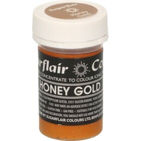 Gélová farba honey gold pastelová 25 g - Sugarflair - Sugarflair