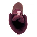 Dievčenské zimné barefoot topánky s membránou VIKI Bordo Bugga B00212-06 - 31