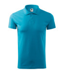 Single J. pánske polo tričko tyrkysové XL