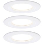 Paulmann Nova vstavané svietidlo do kúpeľne sada 3 ks LED LED 18 W IP44 biela (matná); 93496