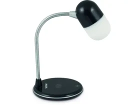 TechniSat VIOLA čierna / Stolová LED lampa / bezdrôtové nabíjanie / stmievateľná / BT 5.0 / reproduktory 3W / 2800K - 8900K (T004D)