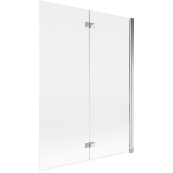 MEXEN - MIST vaňová zástena 130x150 cm 6mm 2-s, chróm, číra, pravá 8A9-130-002-01-00-P