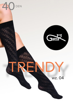 TRENDYLINE 40 - Podkolienky 04 nero UNI