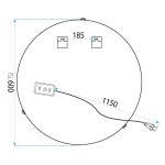 Tutumi - Zrkadlo LED 60cm 106 HOM-02699