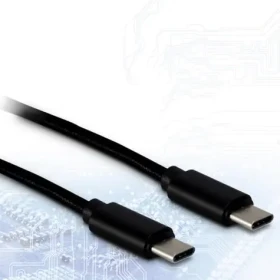 Inter-tech USB-C kábel 1 m čierna / Kábel / USB-C (M) - USB-C (M) / USB 2.0 (88885462)