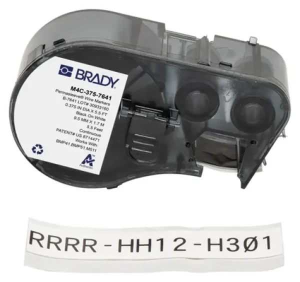 BRADY PermaSleeve / Etikety / Bužírky na značenie vodičov / Bezhalogénové / Pre BMP41/BMP51/BMP53/M410/M510/M511 (M4C-375-7641)