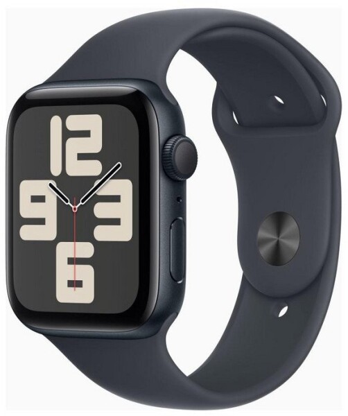 Apple Watch SE GPS 44mm Midnight Alu Sport M/L Čierny (MXEK3ET/A)