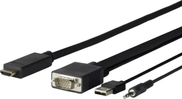 VivoLink Pre VGA + Audio na HDMI M - M 1m / 1920x1080 / EDID / USB napájanie (PROVGAHDMI1)