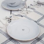 Bella Rose Porcelánová podšálka 15 cm – srdiečko uprostred