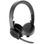 Logitech MSFT Zone Wireless čierna / bezdrôtový USB headset / mikrofón / USB-A prijímač + Bluetooth / Qi bezdr. nabíjanie (981-000854)