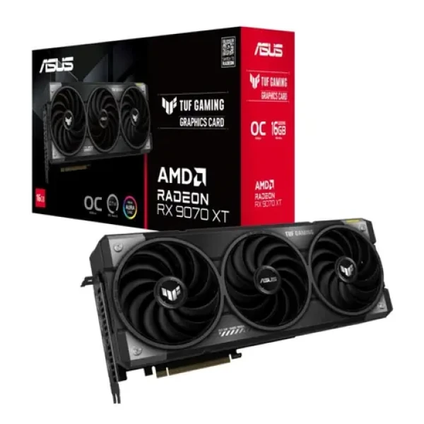 Asus TUF RX 9070 XT Gaming / 16GB / 2540 MHz / 16GB GDDR6 / 256-bit / 1x HDMI + 3x DP / 850W (8+8+8) (90YV0L70-M0NA00)