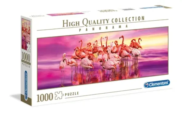 Clementoni PUZZLE HQ Panorama 39427 Tanec plameniakov