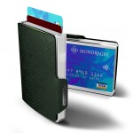 Kožená mini peňaženka Mondraghi Elegance Cut Olive