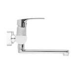 Drezová batéria SAT Project s otočným ramienkom 150 mm chróm SATBSPRO261 SATBSPRO261
