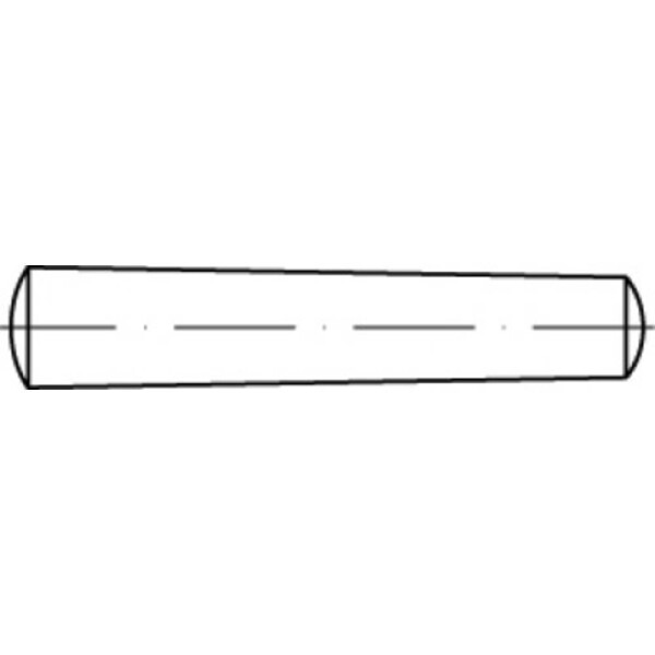 TOOLCRAFT TO-5393832 kužeľový kolík 4 mm ocel 100 ks; TO-5393832