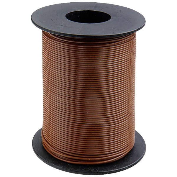 Donau Elektronik 125-S25-8 opletenie / lanko, 1 x 0.25 mm², hnedá, 25 m; 125-S25-8