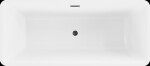 MEXEN/S - Tonia vaňa voľne stojaca 170 x 75, biela, sifón a prepad čierna 52171707500-70