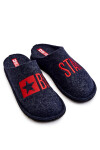 Klasické pánske papuče Big Star KK176002 Navy blue 40