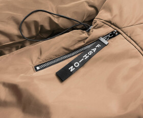 Béžovo-ťavia dámska bunda pre prechodné obdobie (B8037-12046) odcienie brązu