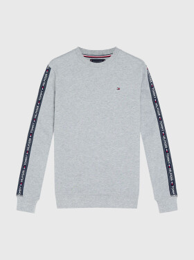 Pánska mikina LOGO TAPE SWEATSHIRT UM0UM00705004 sivá Tommy Hilfiger